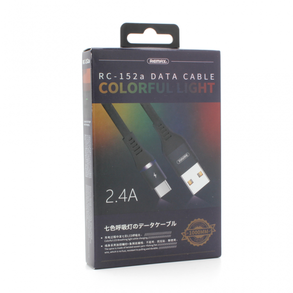 Data kabl REMAX Colorful RC-152a Type C crni 1m - 83285