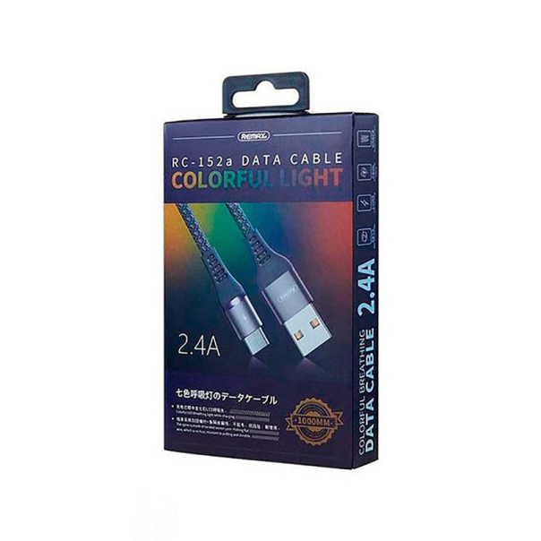 Data kabl REMAX Colorful RC-152a Type C sivi 1m - 200908