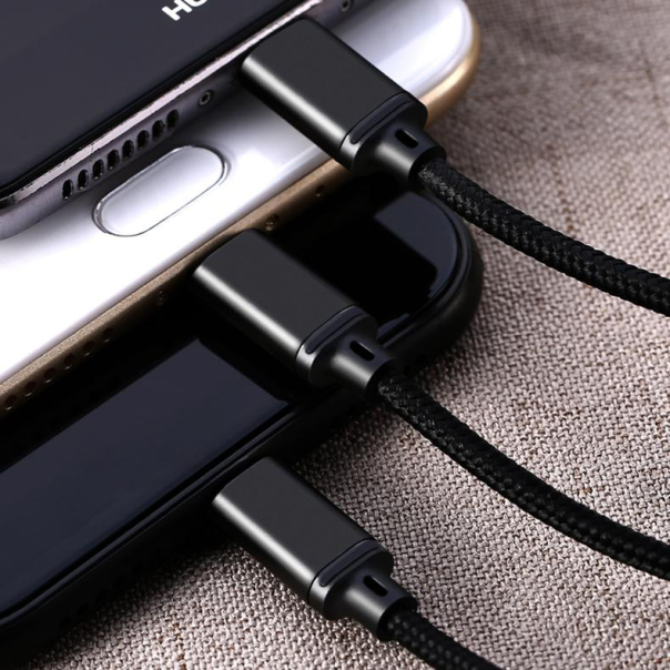 Data kabl REMAX Gition RC-131 3u1 za iPhone Lightning/Micro USB/Type C crni 1m - 75860