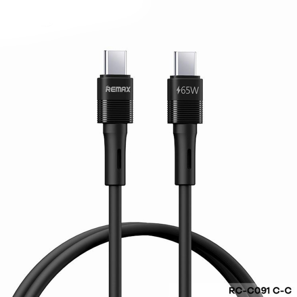 Data kabl REMAX Leya Series PD 65W Fast Charging RC-C091 Type C na Type C crni - 210767