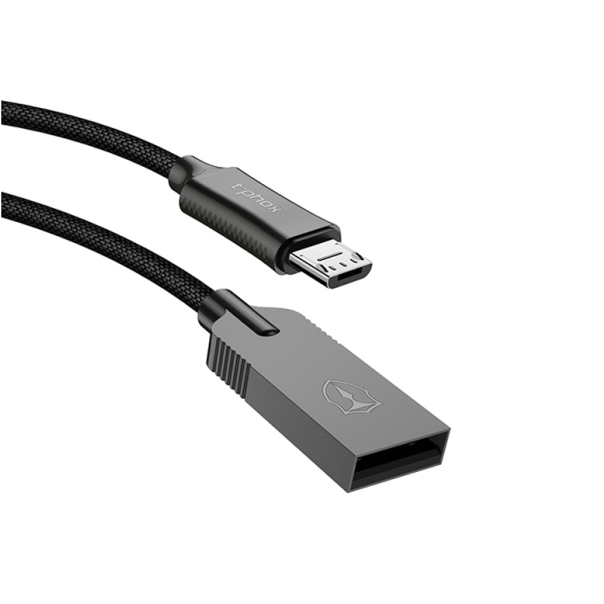 Data kabl T-phox T-M809 Zinc Holly micro USB crni 1m - 61441-1