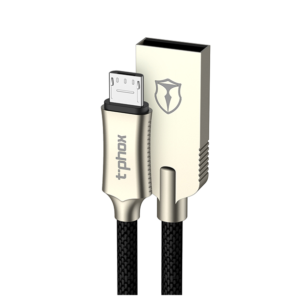 Data kabl T-phox Zinc Holly micro USB 2.4A zlatno-crni 1.2m - 74062-1-1