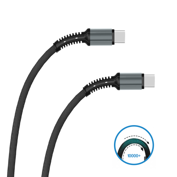 Data kabl Teracell Evolution PD Type C na Type C crni 1m - 91555-1