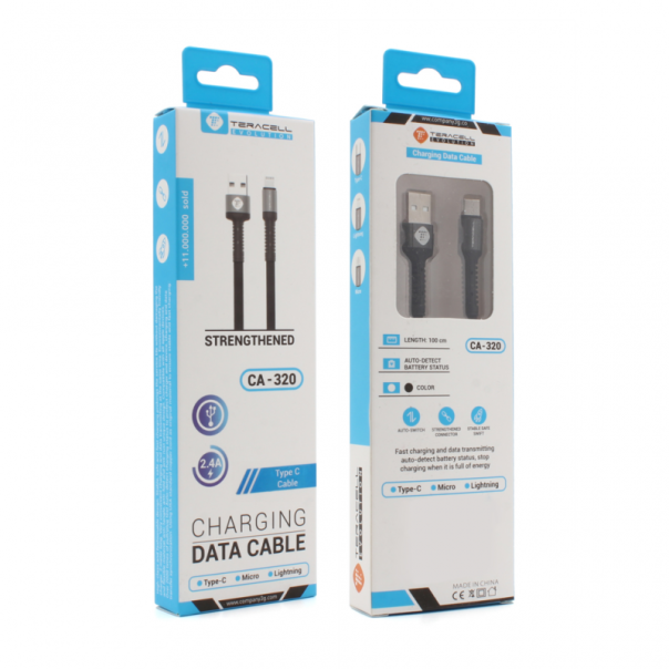 Data kabl Teracell Evolution Type C crni 1m - 79038