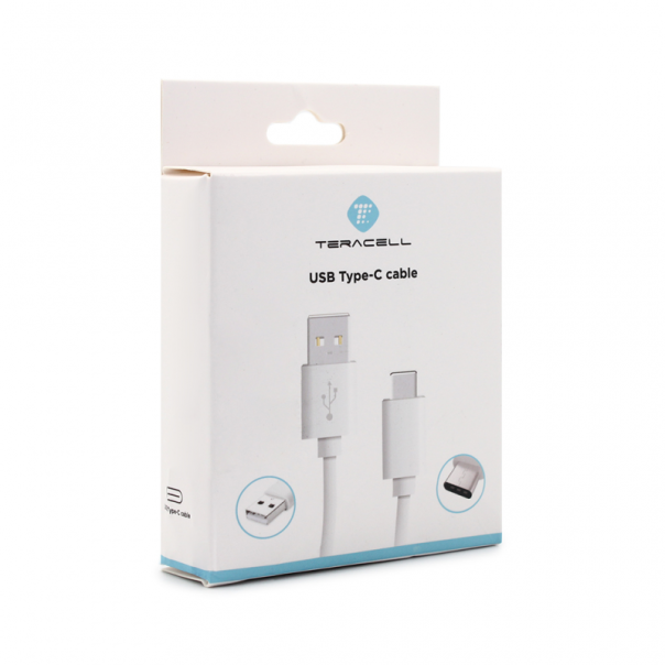 Data kabl Teracell Plus 2.4A Type C beli 2m - 61570
