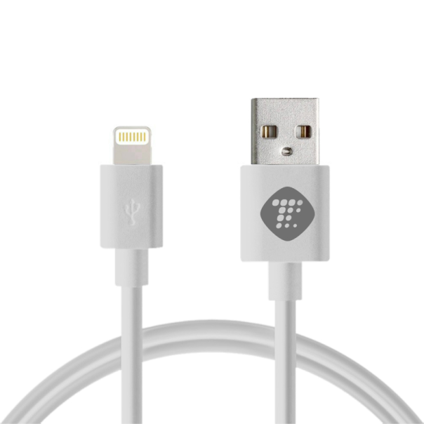 Data kabl Teracell Plus 2.4A za iPhone lightning beli 1.2m - 49963