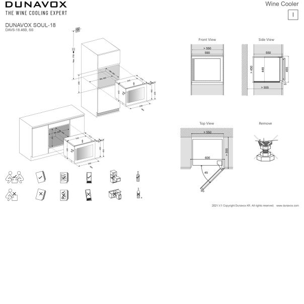 DUNAVOX DXJ-24.51B vinska vitrina - v11678