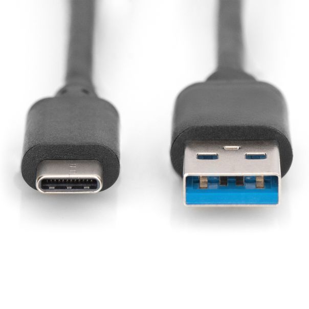DIGITUS Kabl USB-C na USB-A DB-300136-010-S, 1m, crna - DB-300136-010-S