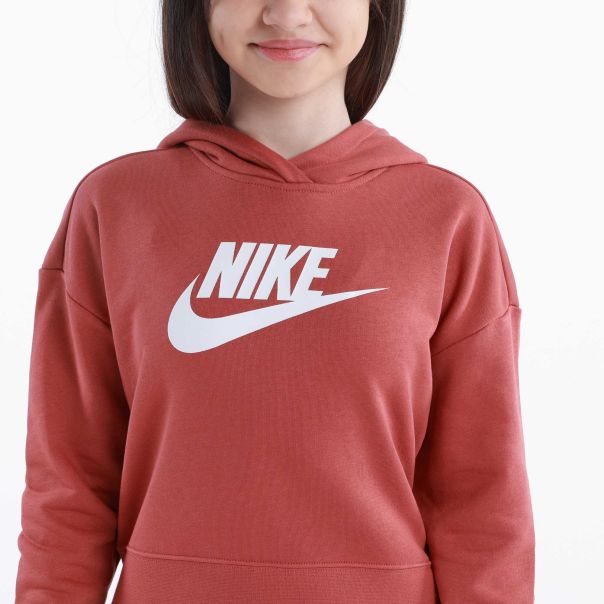 NIKE Duks sa kapuljačom g nsw club ft crop hoodie hbr gg - DC7210-691