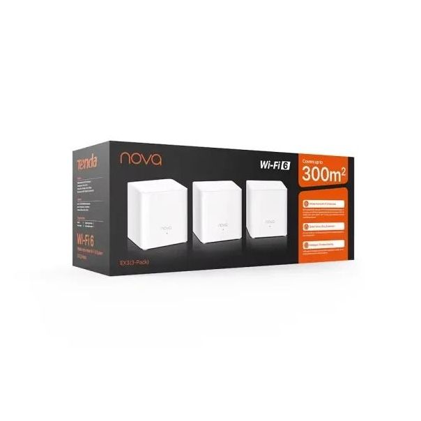 Whole Home Wi-Fi 6 Mesh sistem Tenda Nova MX3/AX1500 (3-pack) - EP3324168