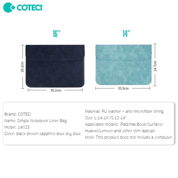 Torba za laptop Coteci 14023 12-14 inch braon - 224526