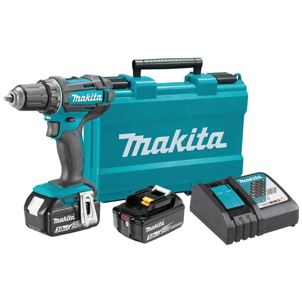 MAKITA Akumulatorska bušilica - odvrtač  2x3,0Ah 18V DDF482RFEE, kofer - DDF482RFE