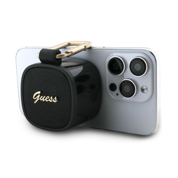 Guess Bluetooth zvucnik Magsafe Script Logo crni sa kukom (GUWSB4HGSPLK) - EP3193109