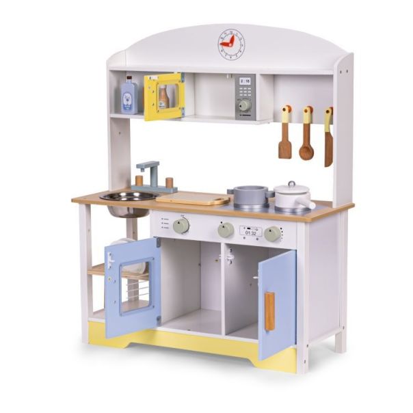 ECO TOYS Dečija kuhinja – rerna, mašina za pranje veša, mikrotalasna i 12 dodataka – ecotoys - EP2749286