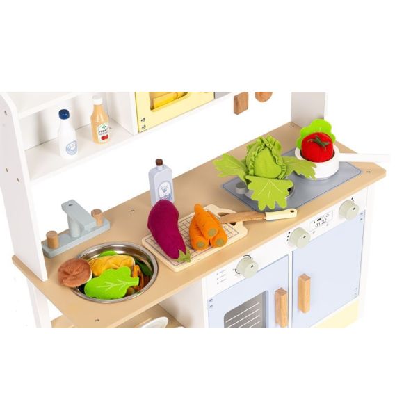 ECO TOYS Dečija kuhinja – rerna, mašina za pranje veša, mikrotalasna i 12 dodataka – ecotoys - EP2749286