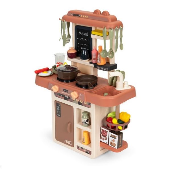 ECO TOYS Kuhinja za decu sa 42 elementa, braon - HC483304