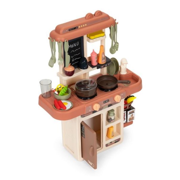 ECO TOYS Kuhinja za decu sa 42 elementa, braon - HC483304