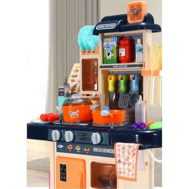 ECO TOYS Kuhinja za decu sa 42 elementa, plava - HC493096 BLUE