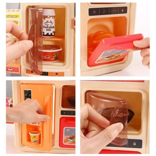 ECO TOYS Kuhinja za decu sa 42 elementa, pink - HC493096 PINK