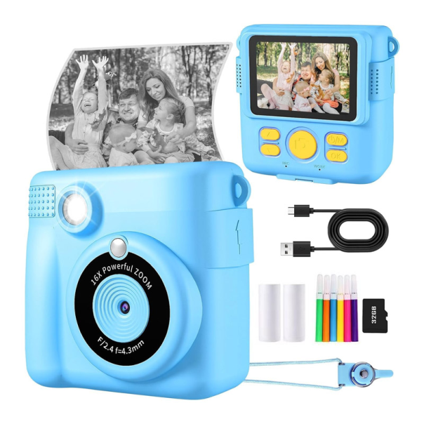 Deciji fotoaparat sa 16x ZOOM 32GB plavi - 617103