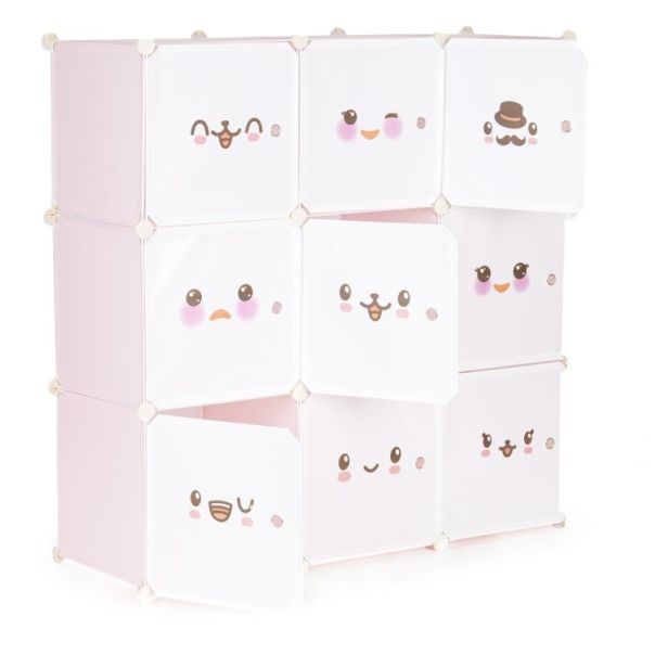 MODERNHOME Dečiji ormar sa 9 polica-Emoji - PJJCBS0009-09C