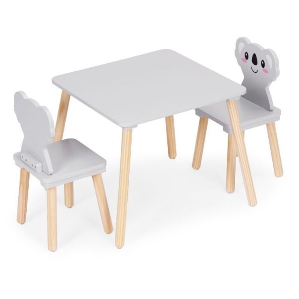 ECO TOYS Dečiji set nameštaja koala – sto + 2 stolice , ecotoys - EP2751982