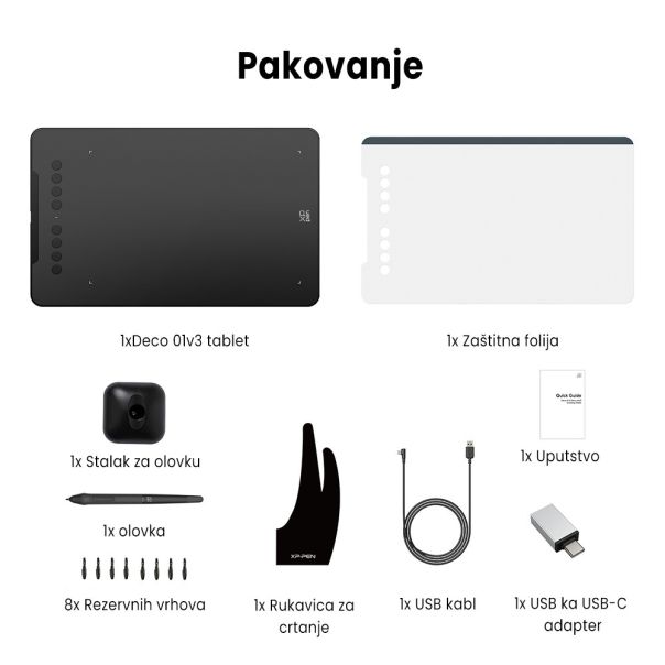 XP-Pen Deco 01V3 - Deco01V3