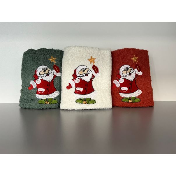 New Year set 3 peškira 30x50cm Jelen - VLK000115-jelen