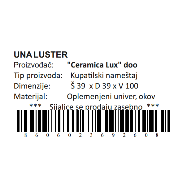 CERAMICA LUX Una luster - 300269