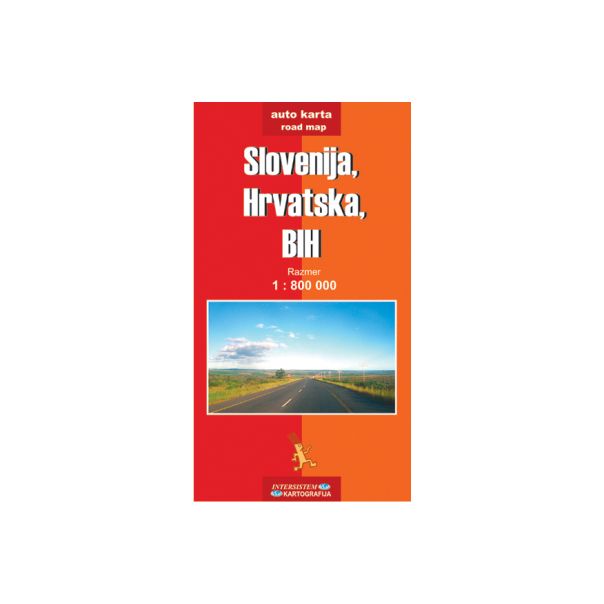 Slovenija, Hrvatska, BiH - auto karta - 9788677222628