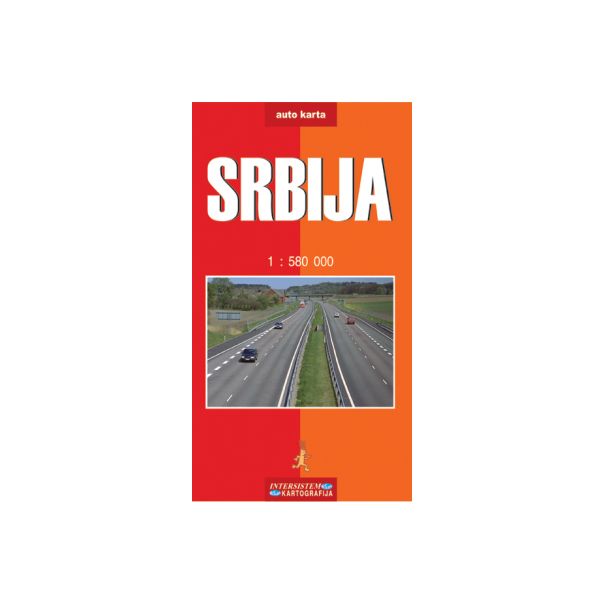 Srbija - auto karta - 9788677222833