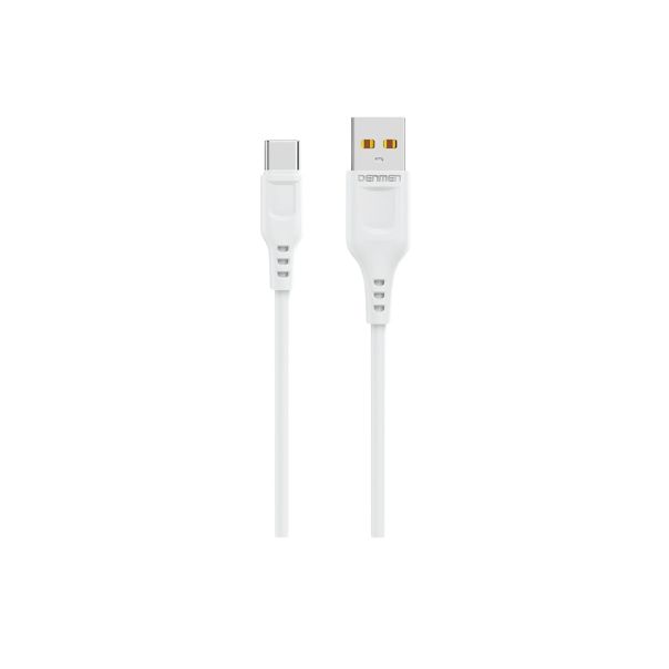 DENMEN Kabl D01T Type C USB data 2,4A 1m, bela - 1360204