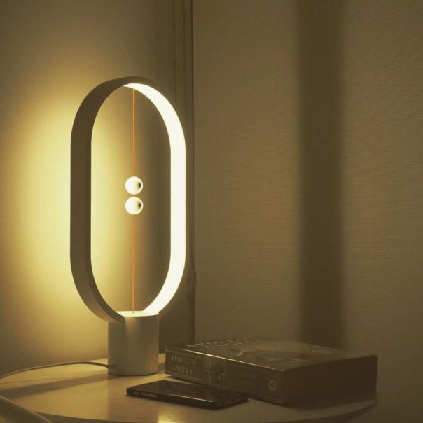 ALLOCACOC DESIGNNEST Heng Balance led stona lampa , bela - DH0075WT-HBLEUC