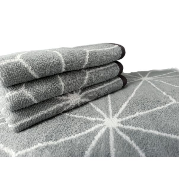 Peškir diamond sivi 50x90cm - VLK000602-Sivi