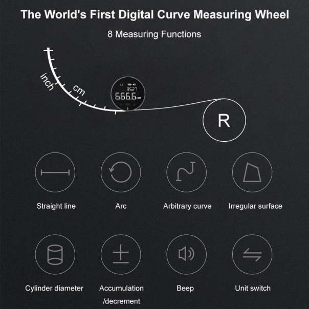 Digitalni Merac pravih i zakrivljenih povrsina - 213521