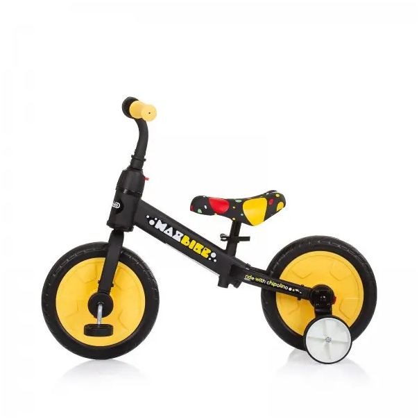CHIPOLINO Bicikl Max bike 2u1 yellow black - DIKMB0233YE