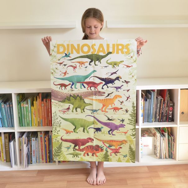 Edukativni poster s nalepnicama Otkrića: Dinosaurusa 5+ - DIS005