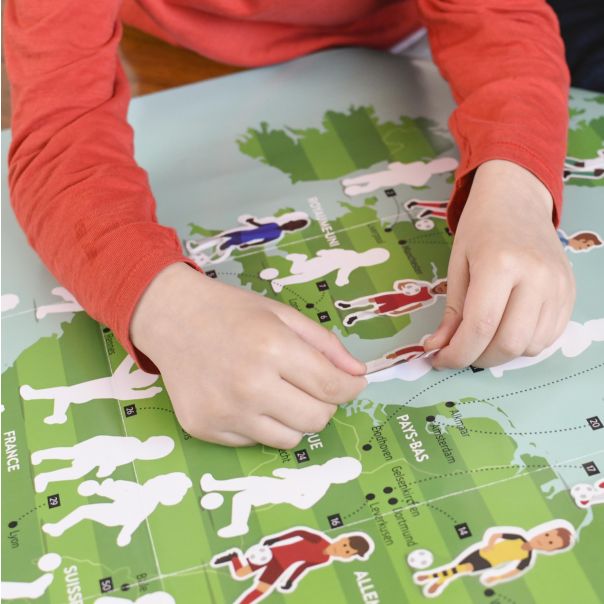 Edukativni poster s nalepnicama Otkrića: Fudbal 7+ - DIS013