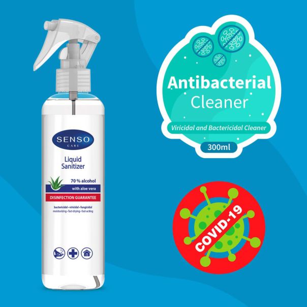 SUMEX Antibakterijski sprej za ruke 300ml aloe vera 70% alkohola - DM865FR