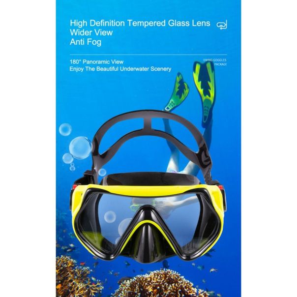 BLUE REEF Set maska plastic full-dry snorkel set U - DMO