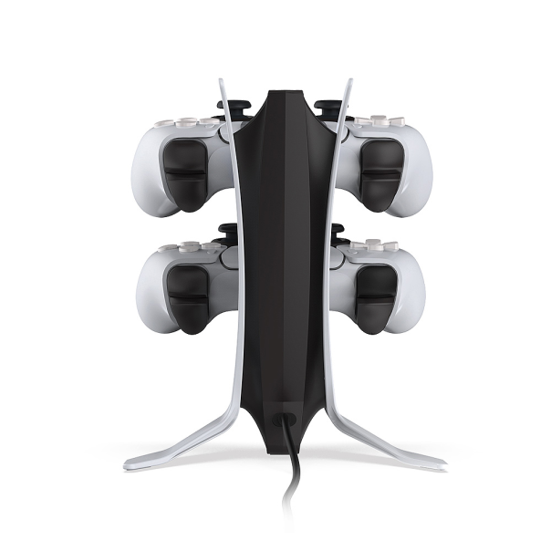 Dobe TP5-0557 stalak-punjač za dva gamepada sa osvetljenjem PS5 beli - 220785