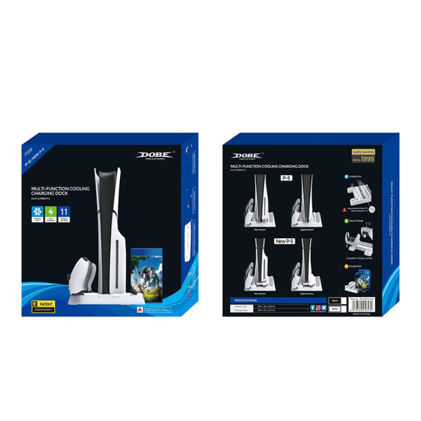 Dobe TP5-3537B multifunkcionalni punjač i cooler za PS5 konzolu - 220788