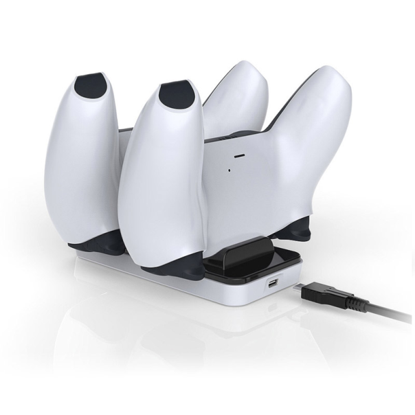 Docking station DOBE držač sa USB punjačem za 2 PS5 kontrolera TP5-0591 crno-beli - 052815