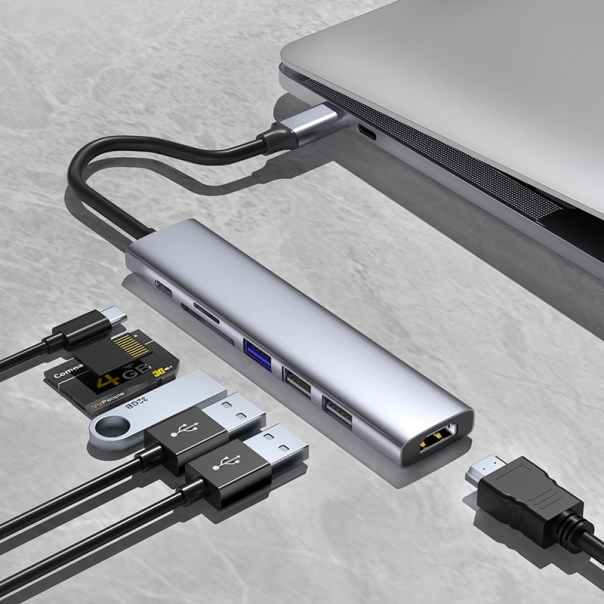 Docking station / HUB Sotako Type-C na USB 3.0 7u1 kabel 10cm - 617368