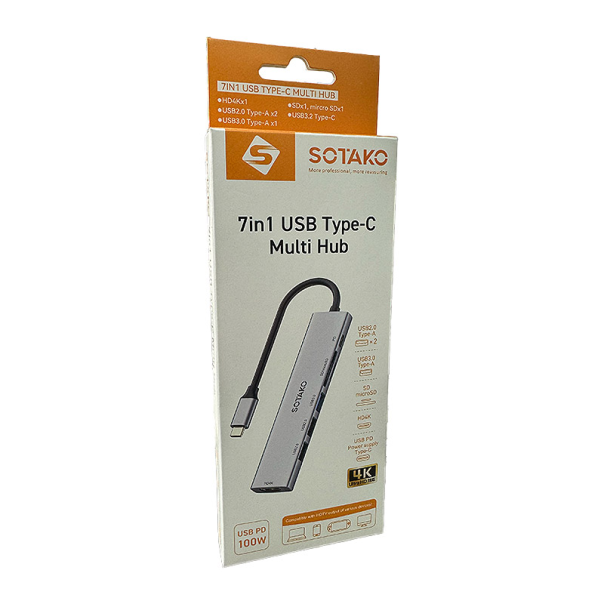 Docking station / HUB Sotako Type-C na USB 3.0 7u1 kabel 10cm - 617368