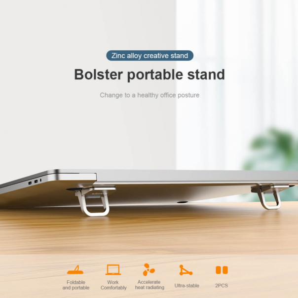 Dodatni podizaci za laptop Nillkin Bolster srebrni - 99811-1-1-1-1-1