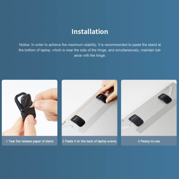 Dodatni podizaci za laptop Nillkin Bolster srebrni - 99811-1-1-1-1-1