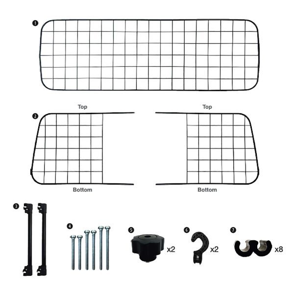SUMEX Zaštitna metalna ograda za pse na kačenje na klupu zadnjih sedišta - DOG2000