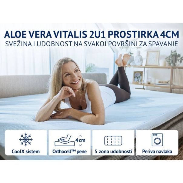 DORMEO AV Vitalis 2u1 prostirka 4 cm, 180x200 - EP3134754