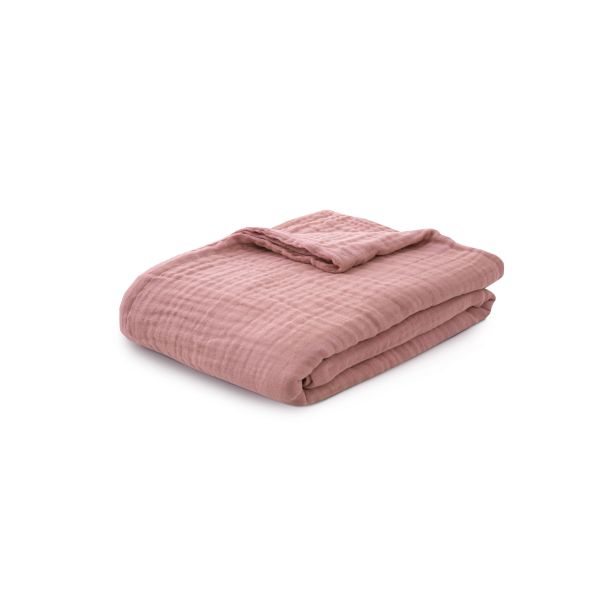 DORMEO Muslin pamučni prekrivač, roze, 200x200 - EP3195142